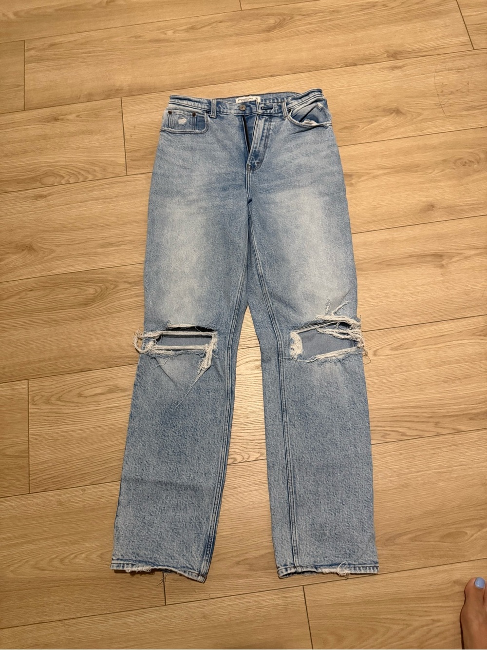 Abercrombie & Fitch the 90s straight ultra high rise